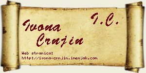Ivona Crnjin vizit kartica